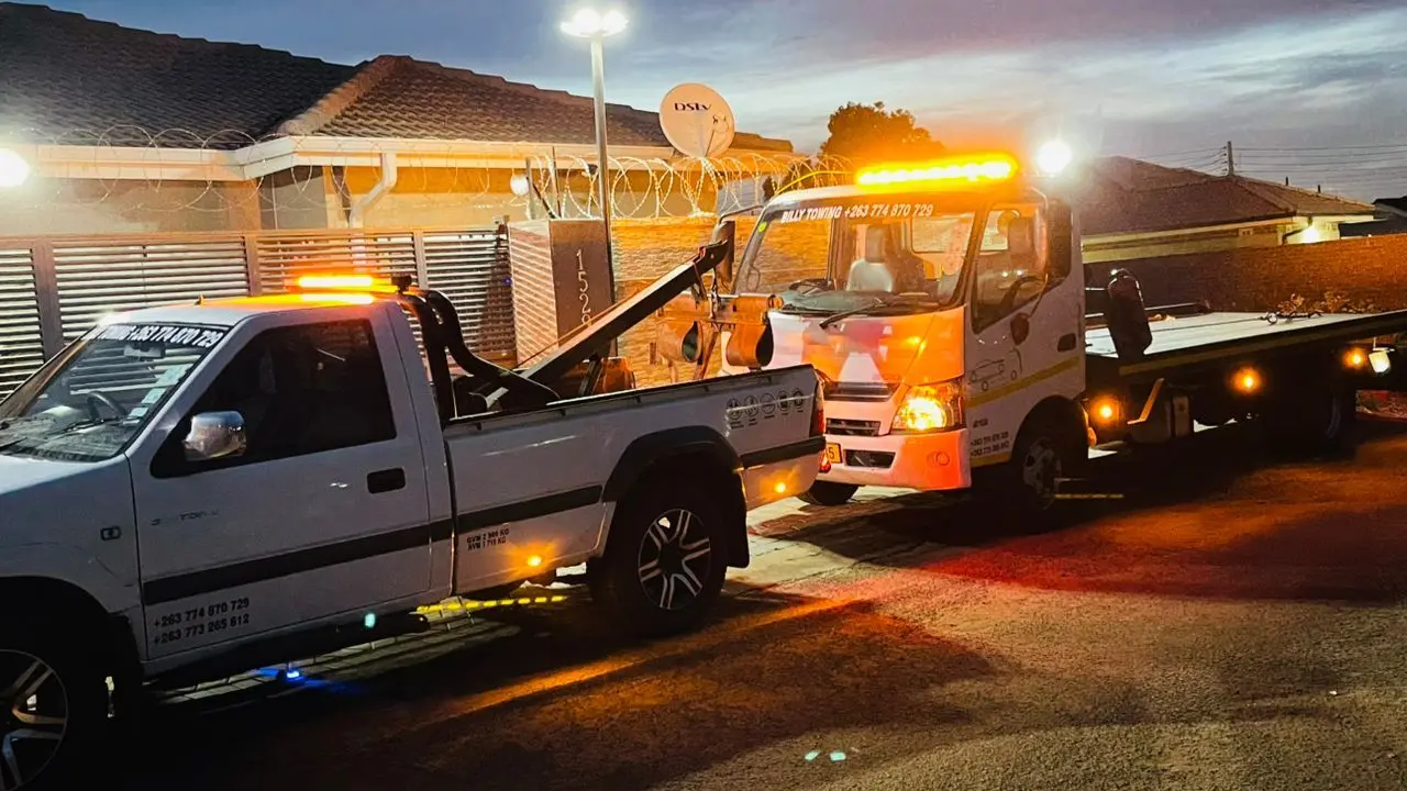 Billy Towing trucks responding at night